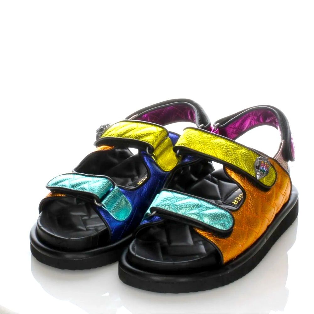 Kurt Geiger Orson Slide Sandals In Multi
